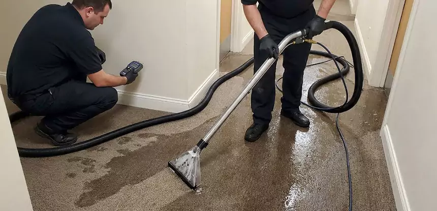 Basement Flooded Carpet Soaked Recovery in Haralson