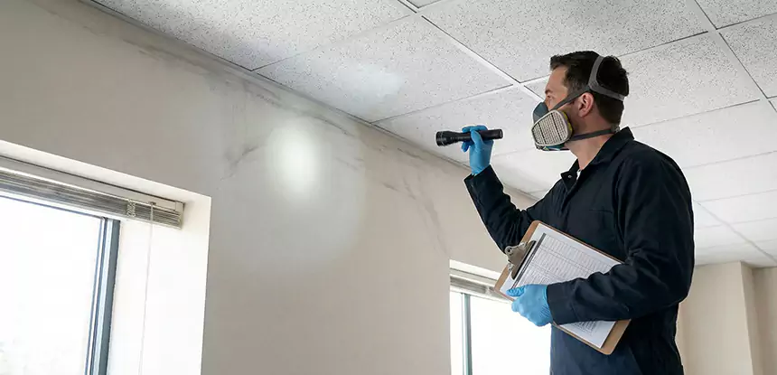 Ceiling Water Damage Inspection in Haralson